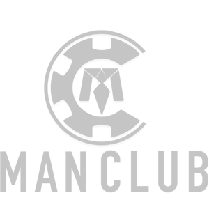 Manclub logo white footer